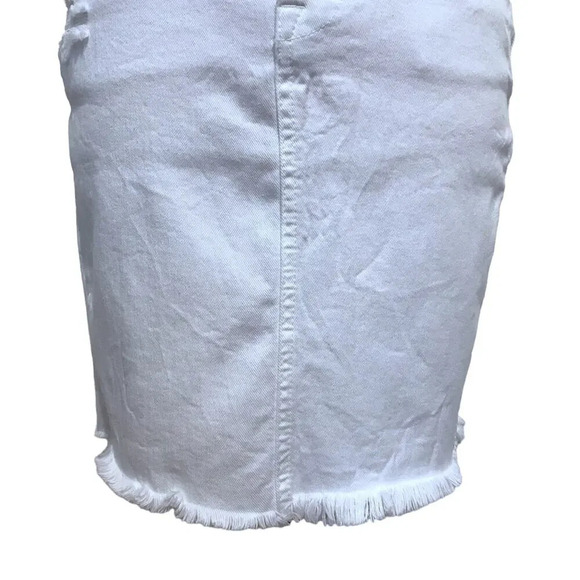Fidelity Denim NWT White Jean Mini Skirt Women 25 - Picture 4 of 13